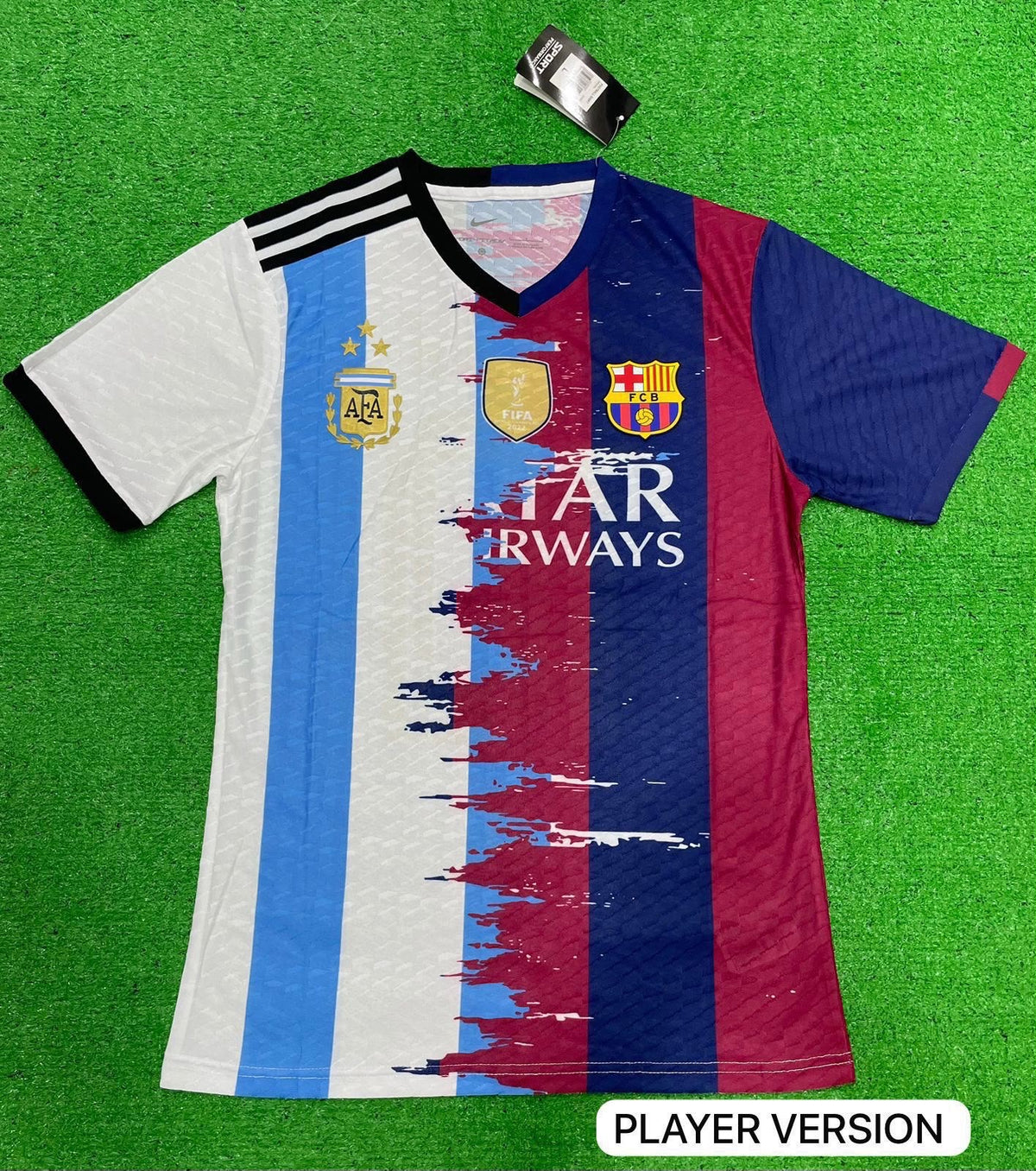 Messi Argentina x Barcelona Hybrid Jersey 2023-24 – Player Version