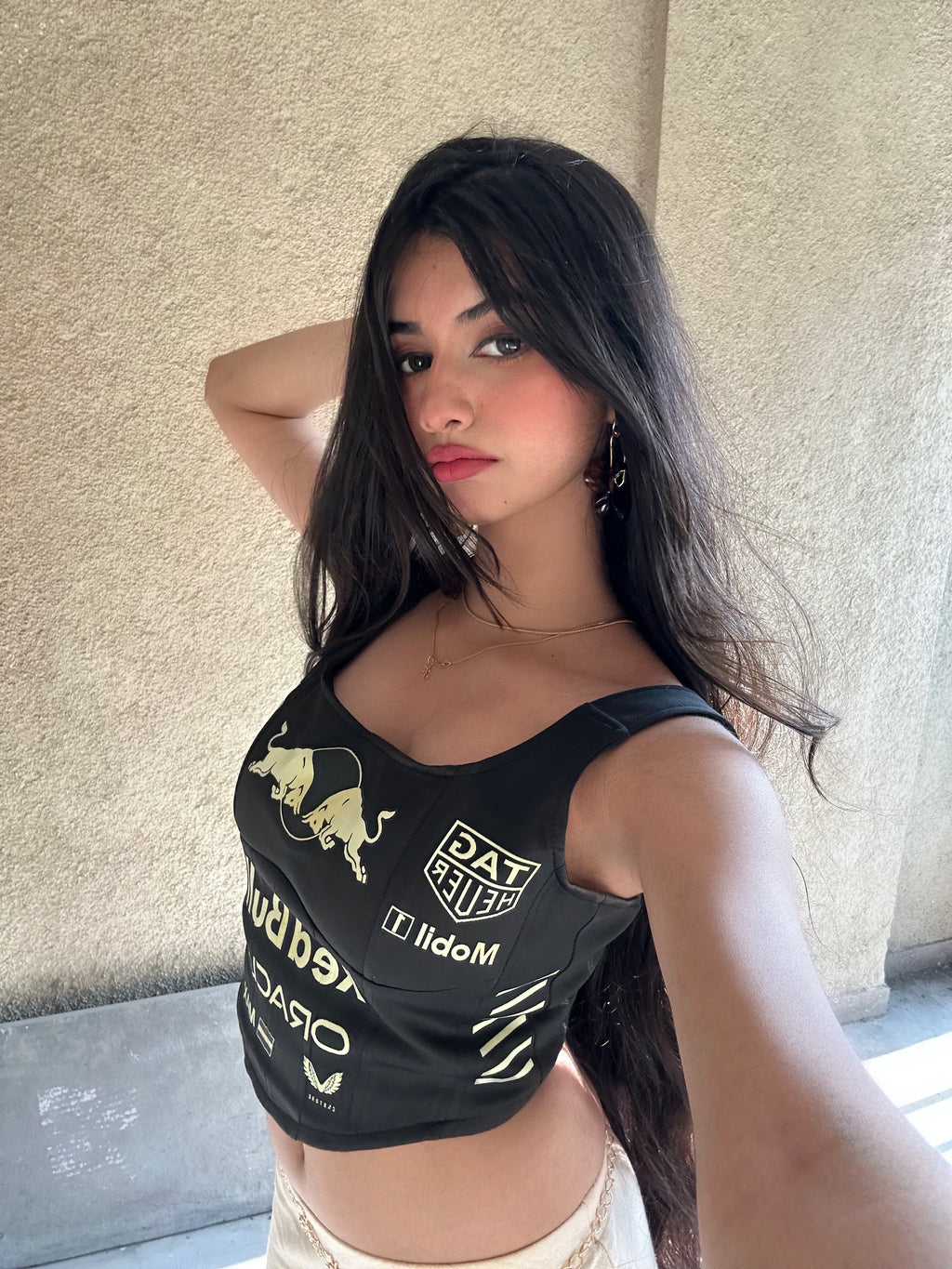 Red Bull Racing Oracle Corset Top -Black